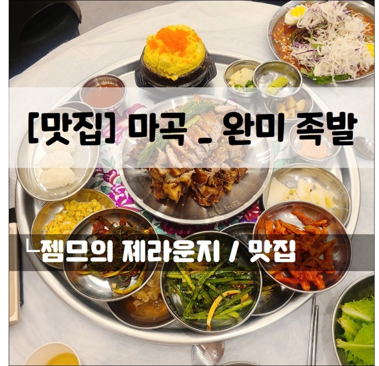  <마곡 족발 / 완미 족발> 푸짐한 한상 가득 강서구족발맛집