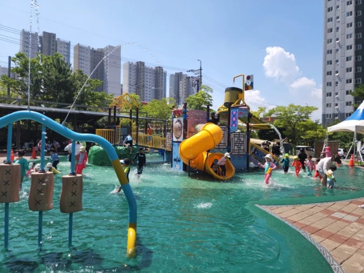  울산 북구 물놀이장 신천어린이공원 어린아이와 가기좋은 무료물놀이장