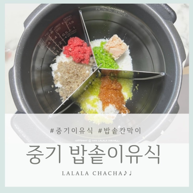  중기 밥솥이유식 만들기(aid.쿠쿠 트윈프레셔 CRP-LHTR0610FW, 밥솥칸막이) / 장단점