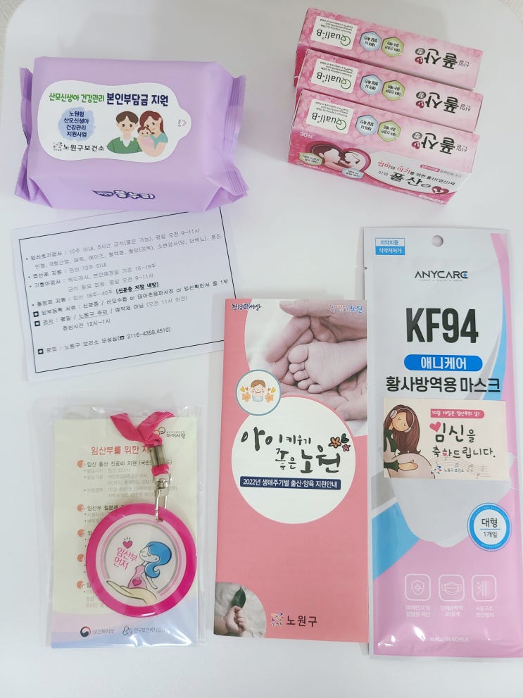  임신 5주 일란성쌍둥이 노원구 보건소 임신등록하고 임산부뱃지 받기