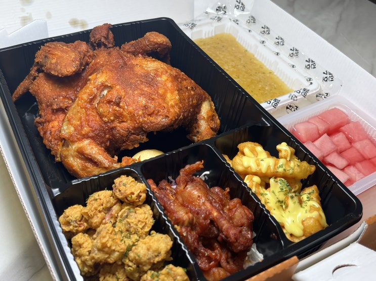 신림점 철인7호 치킨 마늘치킨 신제품 정직한 통마리 세트