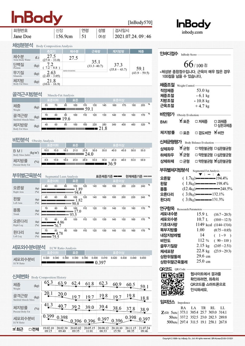 인바디 보는법, 측정 원리, 주의사항, 임피던스, 정확도 높이는 방법 등 총정리 : 네이버 블로그