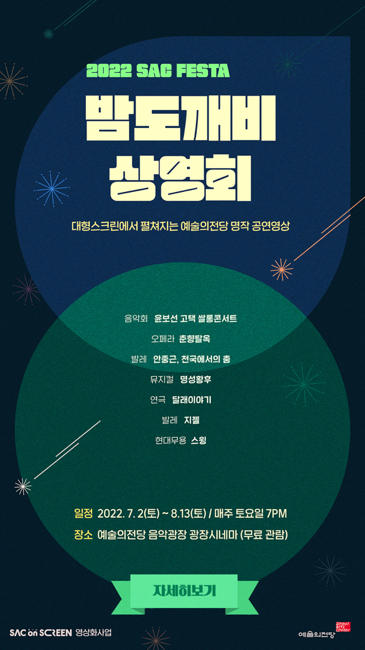  예술의전당 밤도깨비 상영회 즐기기 (무료 관람)