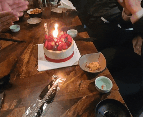  다이어트로 힘들었지만 우리 남친 생일 축하해