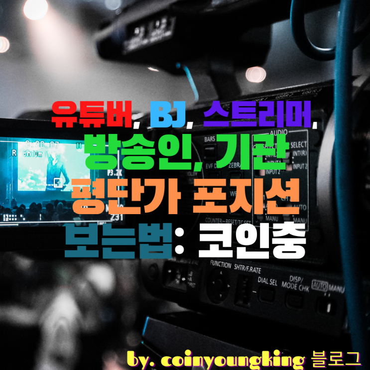  유튜버, BJ, 스트리머, 방송인, 기관 평단가 포지션 보는법: 코인충
