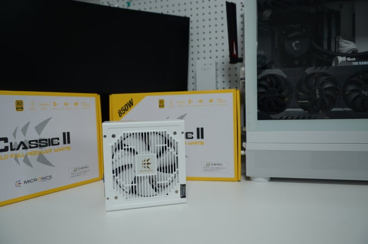  [사용기]마이크로닉스 Classic II 850W 80PLUS GOLD 230V EU 풀모듈러 화이트