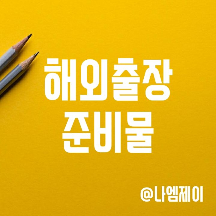 직장인 해외출장 준비물 및 체크리스트 직장인 해외출장 준비물 및 체크리스트