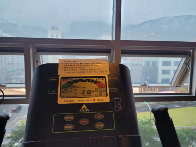  아침운동 은근히 적성에 맞네