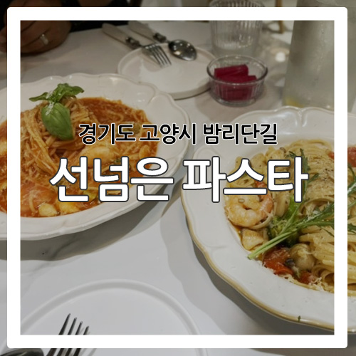  [일산 파스타] 밤리단길 파스타집 선넘은 파스타