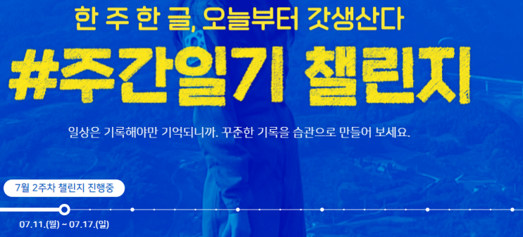  주간일기 챌린지 : 7월 2주차