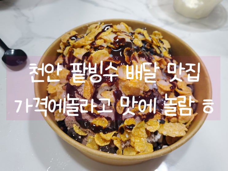 천안 배달 팥빙수 맛집 2탄 -가격은 나쁘지만 맛은 J.M.T  빙수바보 빙식이 내돈내산 후기