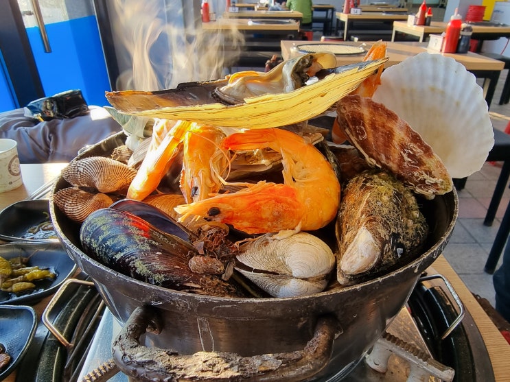 [산더미 조개 92] 을왕리 해수욕장 근처 물회 조개구이 조개찜 맛집