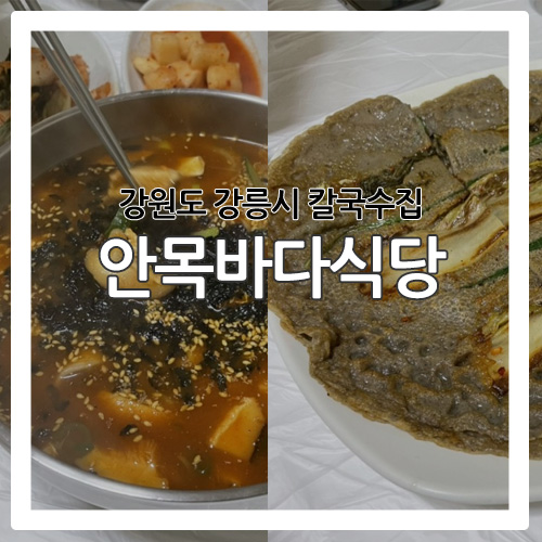  [강릉 칼국수집] 비오는 날에 딱 먹기 좋은 안목바다식당