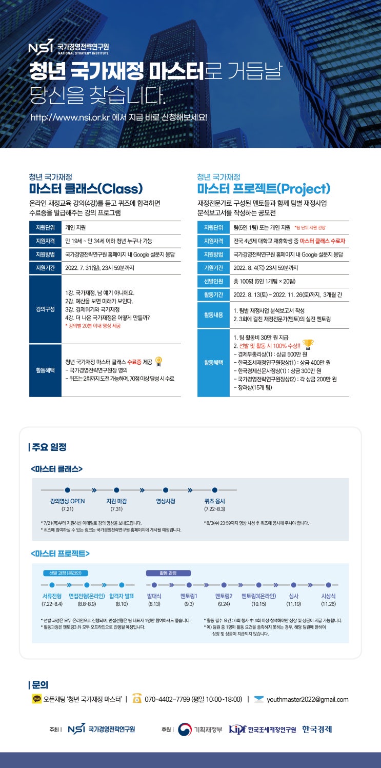  2022년 청년 국가재정 마스터 공모전