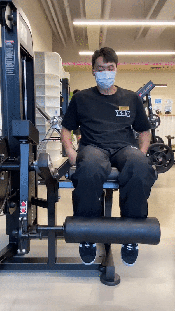  전북대헬스장 전북대헬스 '운동 바로하자' 무릎통증에 좋은 하체운동 STEP7 레그익스텐션(Leg Extention)!