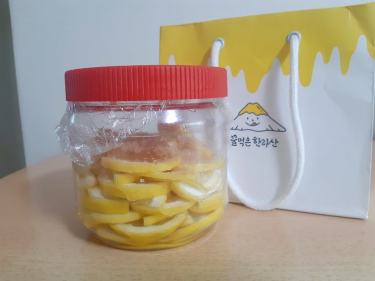  레몬 홍차 집에서 만들어봄