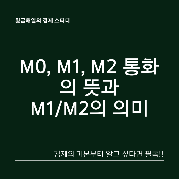  M1, M2 통화가 뭐지 통화량을 알면 경제, 부동산, 주식이 보인다!