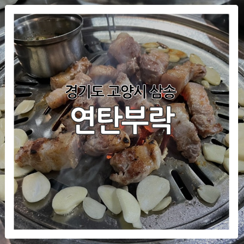 [삼송 맛집] 연탄으로 구워주는 제주 근고기 맛집 '연탄부락'