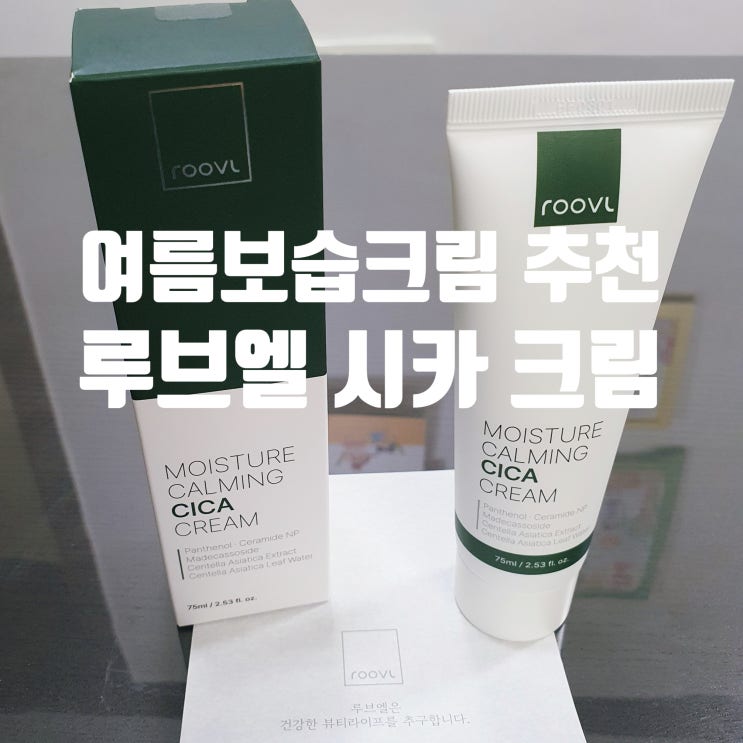  민감성피부 여름보습크림추천 루브엘 시카크림 진정, 보습에 굿!