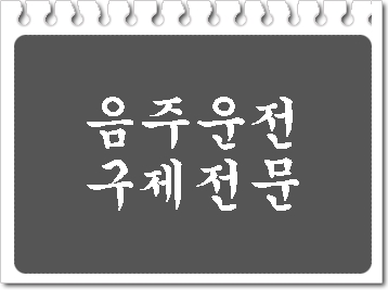  안산 음주운전 구제 및 반성문 탄원서 전문 행정사