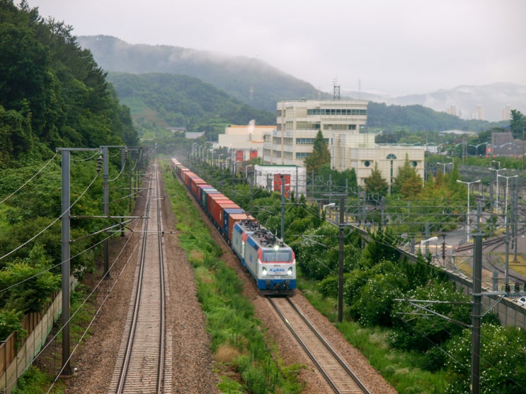 [20220719] 50량 장대화물열차 시험운행 (7761 오봉발 부산신항행)