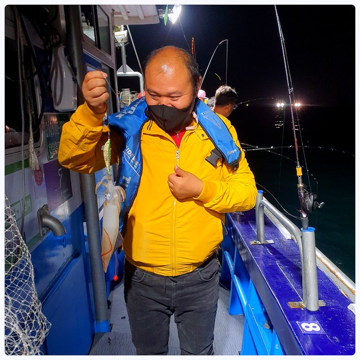 제주 선상낚시 뉴만석호 에서 제주도 한치낚시 체험 한치시즌 스타트