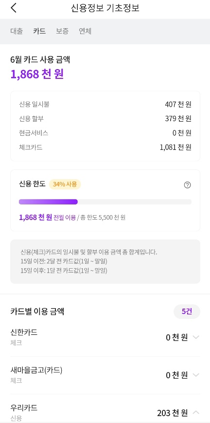 패스(PASS)에서도 확인 가능한 나의 카드 사용, 대출 현황은?