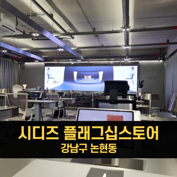  논현동 가구거리에서 '시디즈 플래그십스토어 논현' 구경하기 + 귀여운 사은품