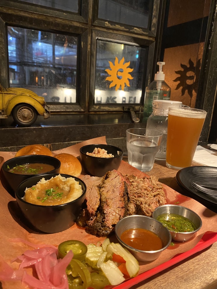  이태원 맛집 | 매니멀스모크 녹사평 텍사스 훈연 바베큐 맛집! / 2인 메뉴 추천