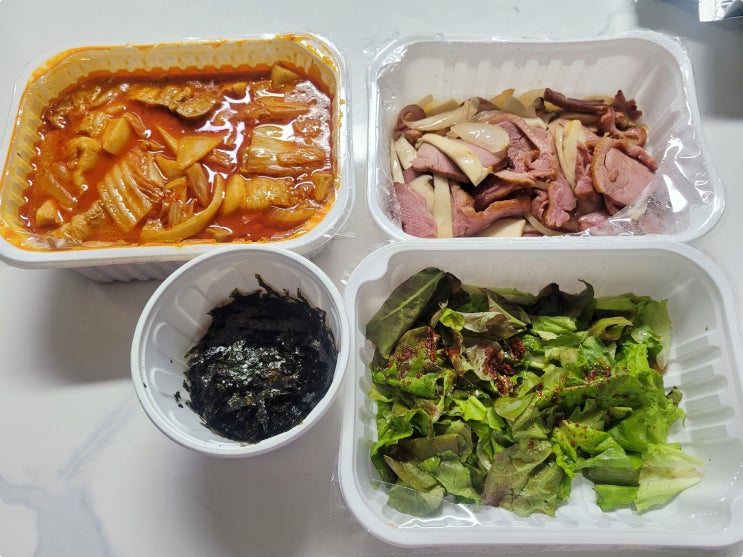 [부산 동래 배달맛집] 장금이 매운 묵은지김치찜 고기 양보소