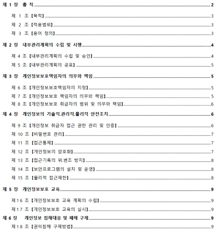  개인정보 보호규정 및 의료기기 GMP에서의 해당범위