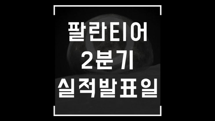  팔란티어 실적 발표 날짜 시간 공개! 주주들 설문조사 TOP 10 은?