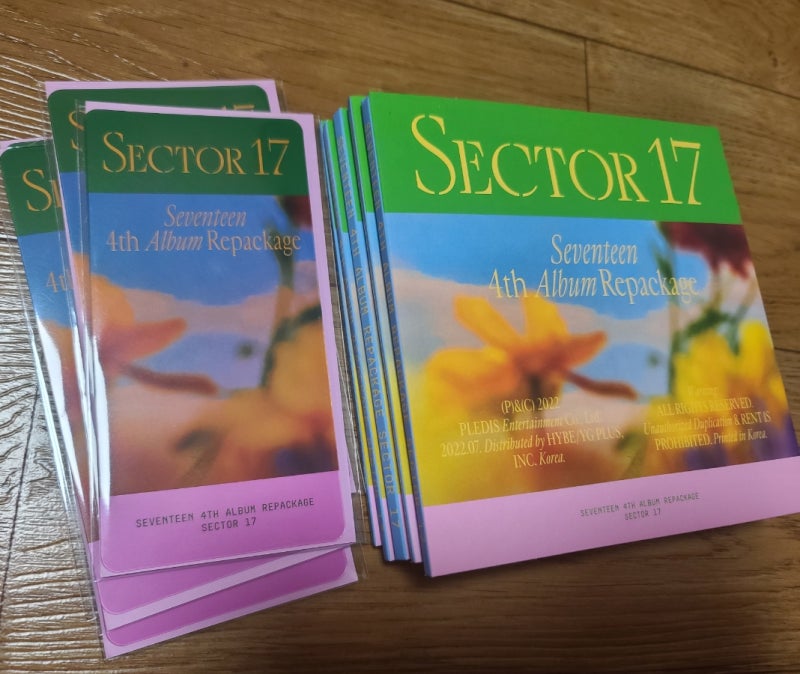 SEVENTEEN 第4張改版專輯《SECTOR 17》Compact版、Kit版開箱！
