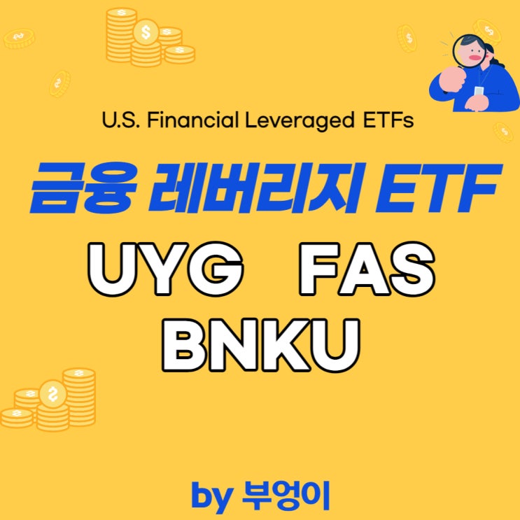미국 금융 섹터 레버리지 ETF/ETN - UYG, FAS, BNKU