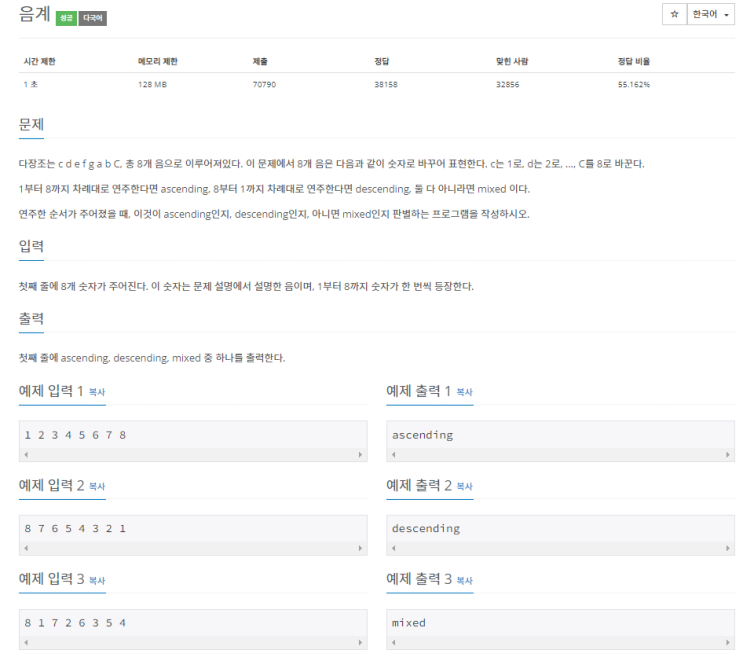  [자바] 백준알고리즘 1546번 평균 (B1)
