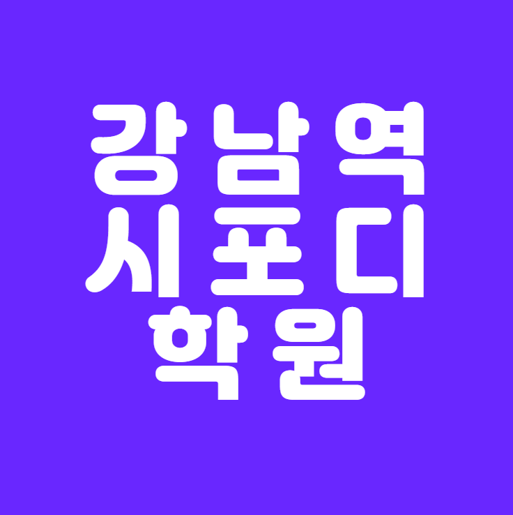  [강남역시포디학원] - 비전공자 모션그래픽 디자이너로 취업까지 한방에!!!