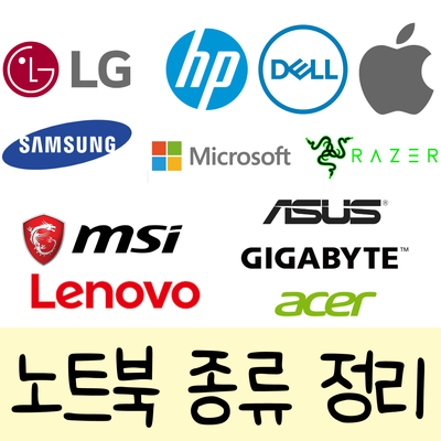 제조사 브랜드별 노트북 종류 정리