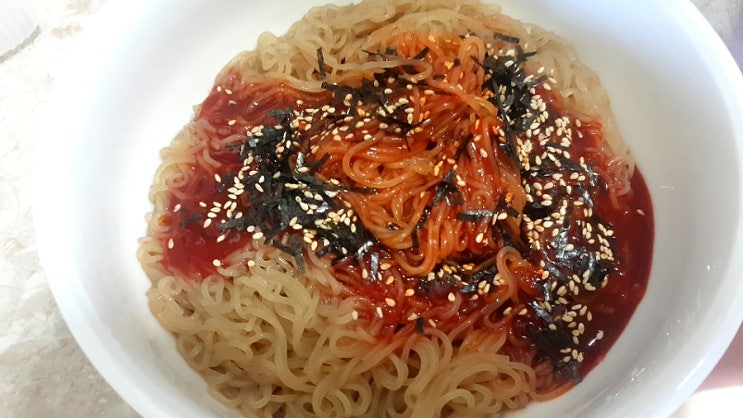  노브랜드 비빔냉면 냉정후기