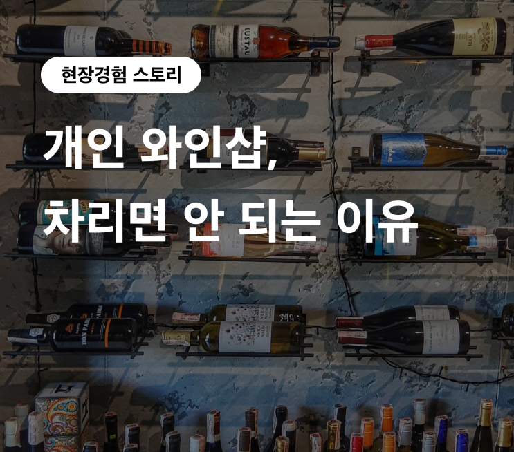  와인창업 개인으로 차리면 안 되는 3가지 이유_현장경험 이야기