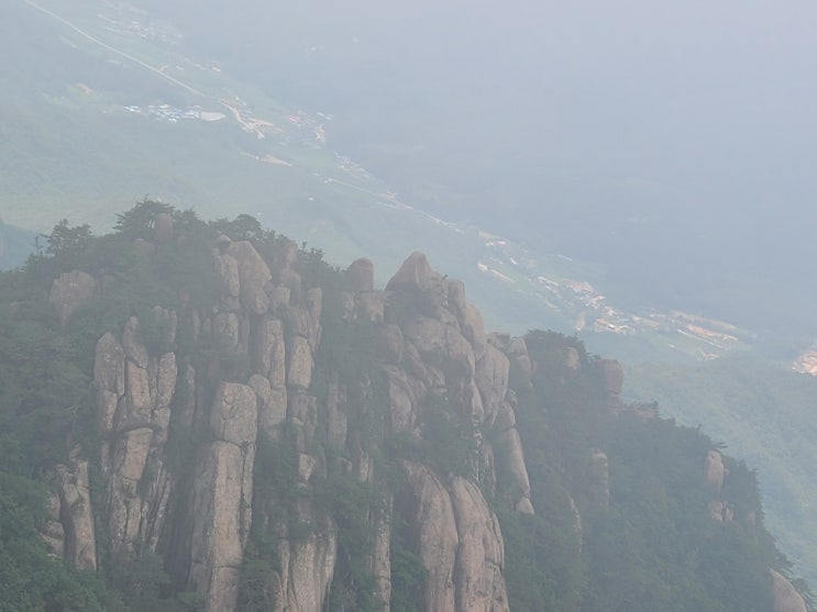  속리산국립공원의 문장대 등산과 저녁식사