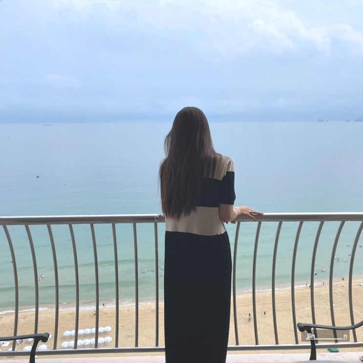  부산 파라다이스호텔 신관 디럭스 오션테라스 더블 비오는날 수영장,씨메르 완벽해