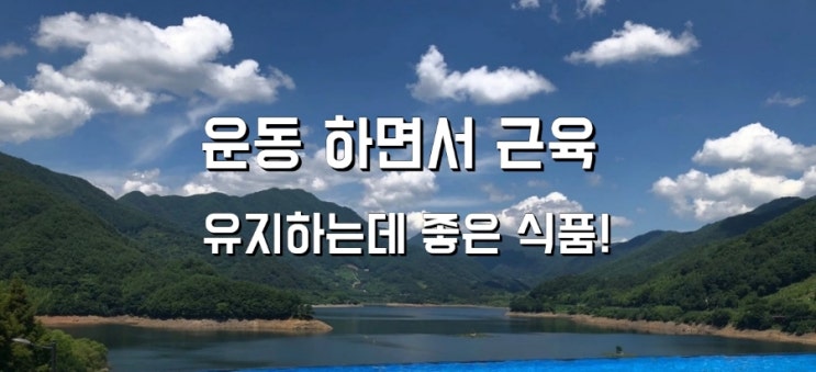 운동 하면서 근육 유지하는데 좋은 식품! 운동 하면서 근육 유지하는데 좋은 식품!