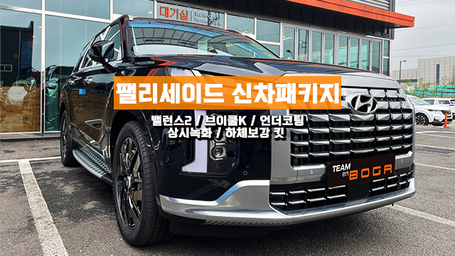 인천 팰리세이드 신형 신차패키지 로버스트 에메랄드펄 신차검수 및 출고완료!
