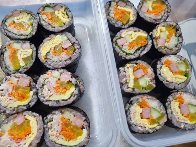  김밥싸기. 김밥~~~