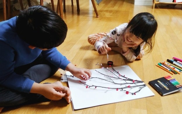  [엄마표 놀이] 입체 '꽃나무' 만들기
