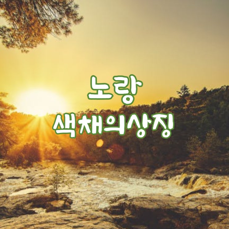  색채심리 노랑 색채의 상징