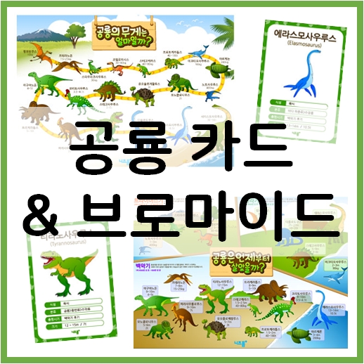  공룡 카드와 공룡 브로마이드 너무 알차네요~!