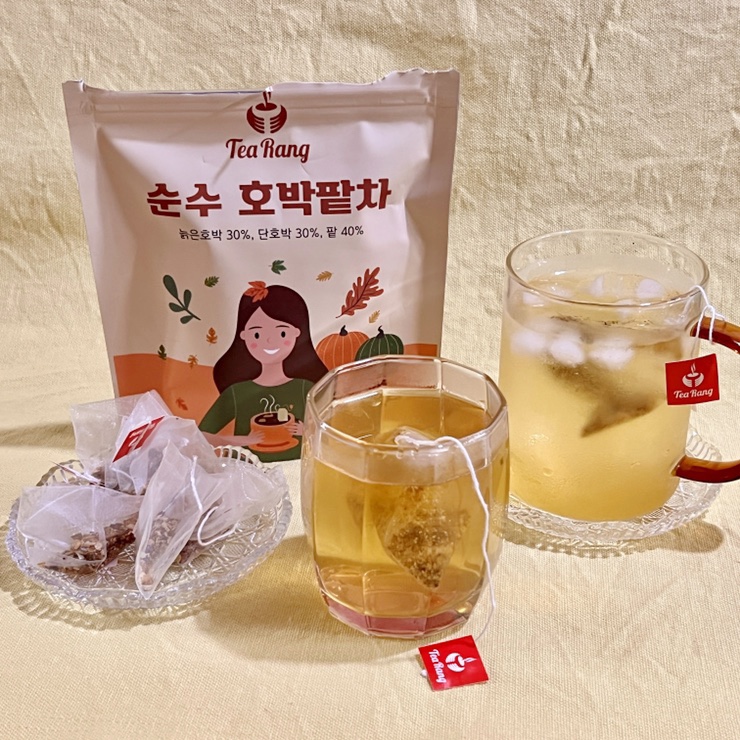  티랑 순수 호박팥차 붓기 빼는 차로 가벼운 하루