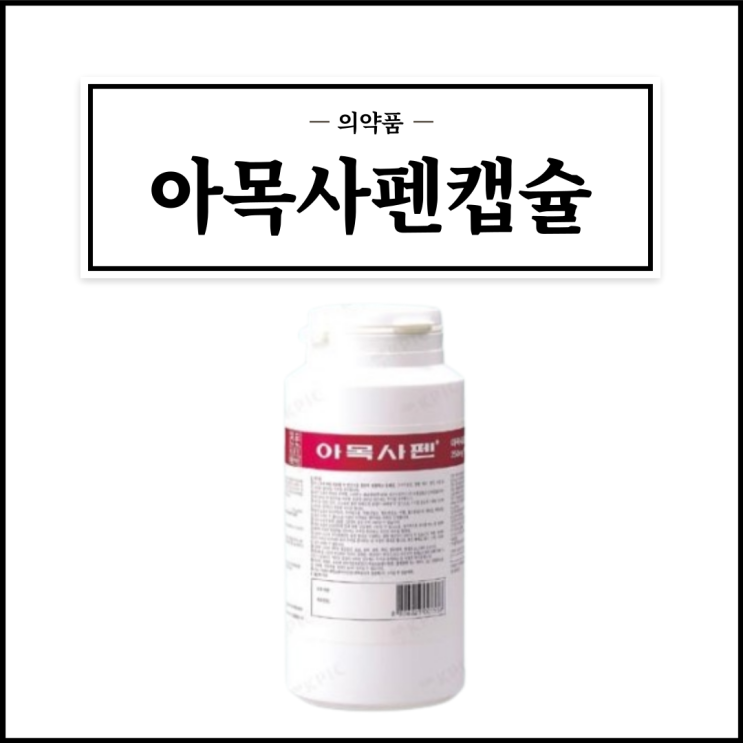 아목사펜캡슐, 효능효과/복용법/부작용/주의사항 등 간단정리