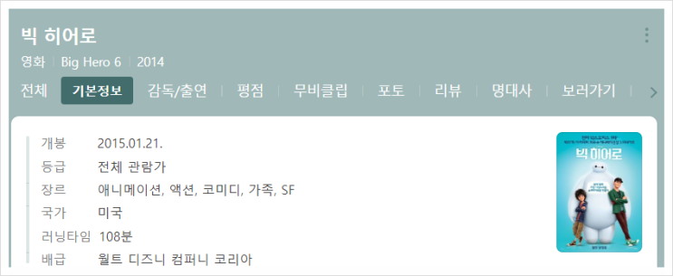  [영화] 빅히어로